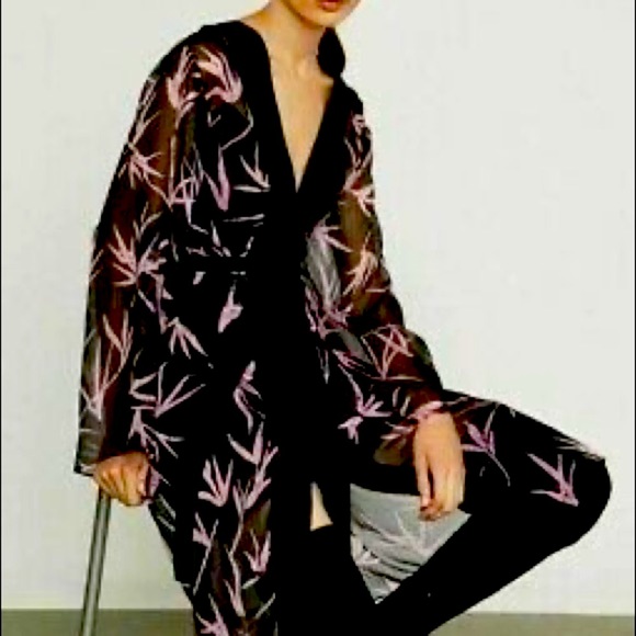 NEW w tags BCBGMAXAZRIA lilac print robe  dress - Picture 6 of 11